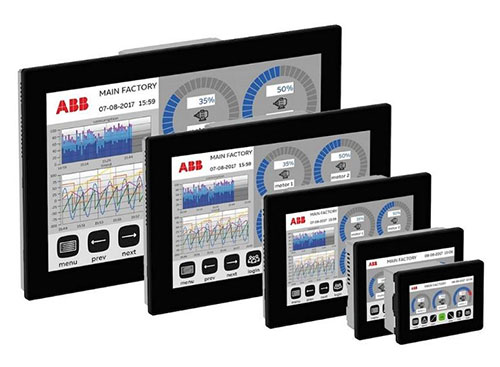 Robuuste en veelzijdige HMI voor veeleisende industriële omgevingen: het ABB CP600-Pro bedieningspaneel.